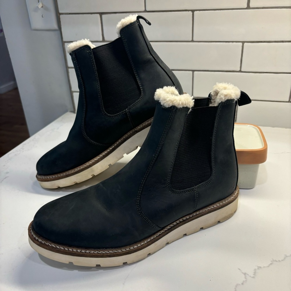 Alpine Design Blaze Fur Lined Chelsea Boots Black Size 9